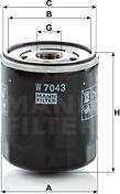 Mann-Filter W 7043 - Õlifilter onlydrive.pro