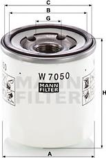 Mann-Filter W 7050 - Õlifilter onlydrive.pro