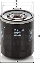 Mann-Filter W 7058 - Oil Filter onlydrive.pro
