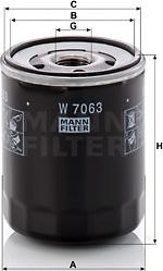 Mann-Filter W 7063 - Oil Filter onlydrive.pro