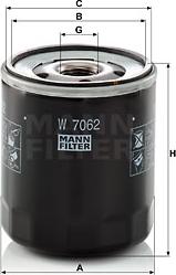 Mann-Filter W 7062 - Oil Filter onlydrive.pro
