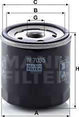 Mann-Filter W 7035 - Alyvos filtras onlydrive.pro