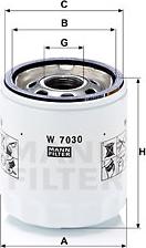 Mann-Filter W 7030 - Oil Filter onlydrive.pro
