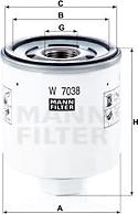 Mann-Filter W 7038 - Õlifilter onlydrive.pro