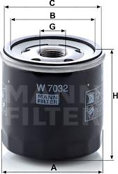 Mann-Filter W 7032 - Oil Filter onlydrive.pro
