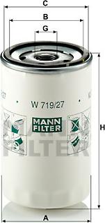 Mann-Filter W 719/27 - Oil Filter onlydrive.pro
