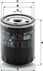 Mann-Filter W 712/4 - Oil Filter onlydrive.pro