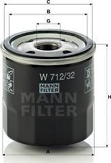 Mann-Filter W 712/32 - Oil Filter onlydrive.pro