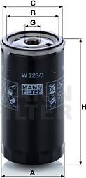 Mann-Filter W 723/3 - Oil Filter onlydrive.pro