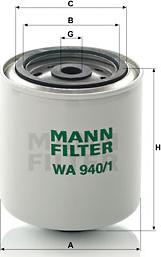 Mann-Filter WA 940/1 - Aušinimo skysčio filtras onlydrive.pro