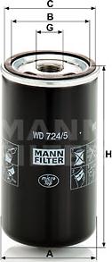 Mann-Filter WD 724/5 - Hydraulic Filter, automatic transmission onlydrive.pro