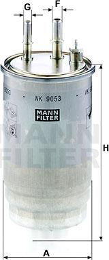 Mann-Filter WK 9053 z - Fuel filter onlydrive.pro