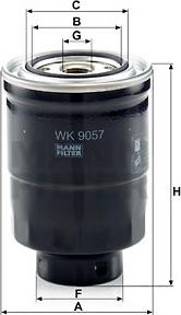 Mann-Filter WK 9057 z - Fuel filter onlydrive.pro