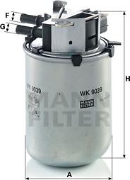 Mann-Filter WK 9039 - Degvielas filtrs onlydrive.pro