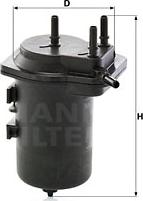 Mann-Filter WK 939/6 - Fuel filter onlydrive.pro