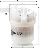 Mann-Filter WK 44/7 - Degvielas filtrs onlydrive.pro