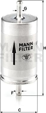 Mann-Filter WK 410 - Fuel filter onlydrive.pro