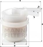 Mann-Filter WK 42/10 - Fuel filter onlydrive.pro