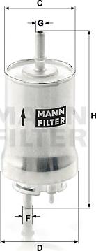 Mann-Filter WK 59 x - Топливный фильтр onlydrive.pro