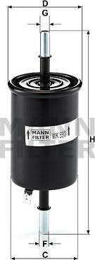 Mann-Filter WK 55/3 - Degvielas filtrs onlydrive.pro