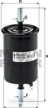 Mann-Filter WK 55/2 - Fuel filter onlydrive.pro