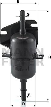 Mann-Filter WK 510 - Fuel filter onlydrive.pro