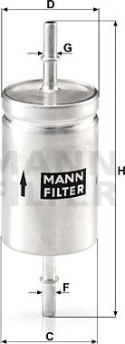 Mann-Filter WK 512 - Fuel filter onlydrive.pro