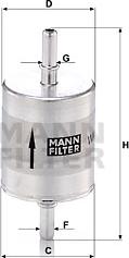 Mann-Filter WK 52/1 - Fuel filter onlydrive.pro