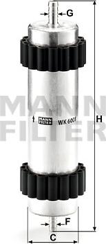 Mann-Filter WK 6008 - Kütusefilter onlydrive.pro