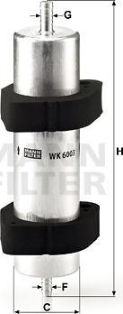 Mann-Filter WK 6003 - Kuro filtras onlydrive.pro