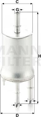 Mann-Filter WK 6015 - Fuel filter onlydrive.pro