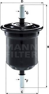 Mann-Filter WK 6013 - Kütusefilter onlydrive.pro