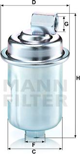 Mann-Filter WK 614/44 - Fuel filter onlydrive.pro