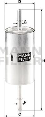 Mann-Filter WK 614/46 - Fuel filter onlydrive.pro