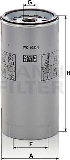 Mann-Filter WK 1080/7 x - Fuel filter onlydrive.pro