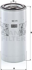 Mann-Filter WK 1175 x - Fuel filter onlydrive.pro