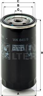 Mann-Filter WK 845/8 - Fuel filter onlydrive.pro