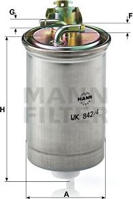 Mann-Filter WK 842/4 - Fuel filter onlydrive.pro