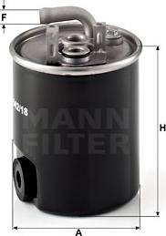 Mann-Filter WK 842/18 - Kütusefilter onlydrive.pro