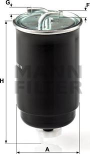 Mann-Filter WK 842/3 - Fuel filter onlydrive.pro