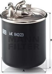 Mann-Filter WK 842/23 x - Degvielas filtrs onlydrive.pro