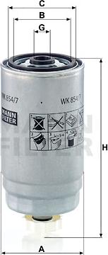 Mann-Filter WK 854/7 - Fuel filter onlydrive.pro