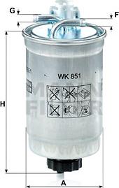 Mann-Filter WK 851 - Fuel filter onlydrive.pro