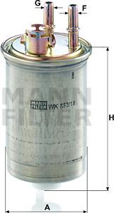 Mann-Filter WK 853/18 - Fuel filter onlydrive.pro