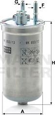 Mann-Filter WK 853/13 - Fuel filter onlydrive.pro