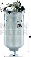 Mann-Filter WK 853/12 z - Fuel filter onlydrive.pro