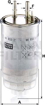 Mann-Filter WK 853/21 - Топливный фильтр onlydrive.pro