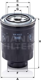 Mann-Filter WK 8052 z - Kütusefilter onlydrive.pro