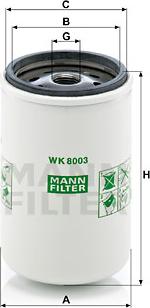 Mann-Filter WK 8003 x - Fuel filter onlydrive.pro