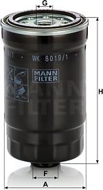 Mann-Filter WK 8019/1 - Degvielas filtrs onlydrive.pro